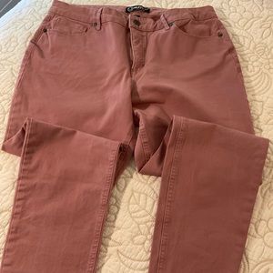 Miraclebody Jeans size 14 Faith Skinny Dusty Rose